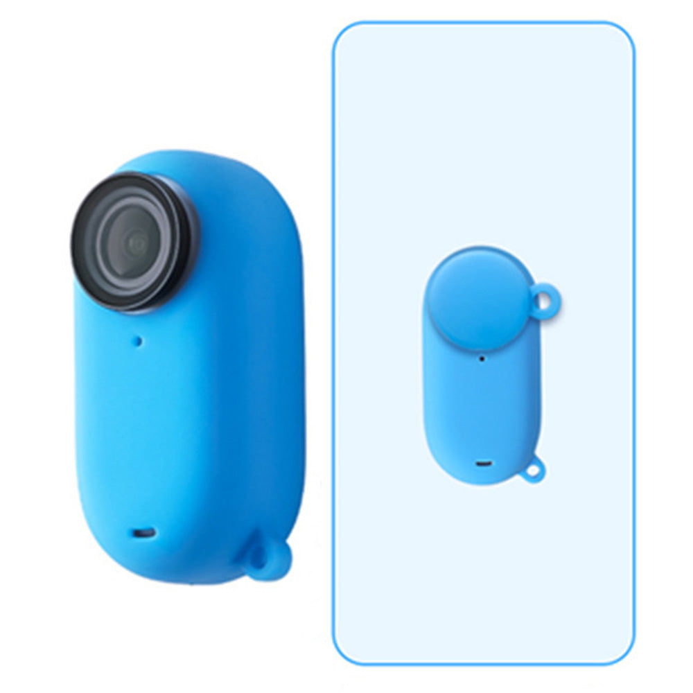 Silicone Case Sleeve for Insta360 Go 3 Thumb Camera Protective Cover with Lens Cap