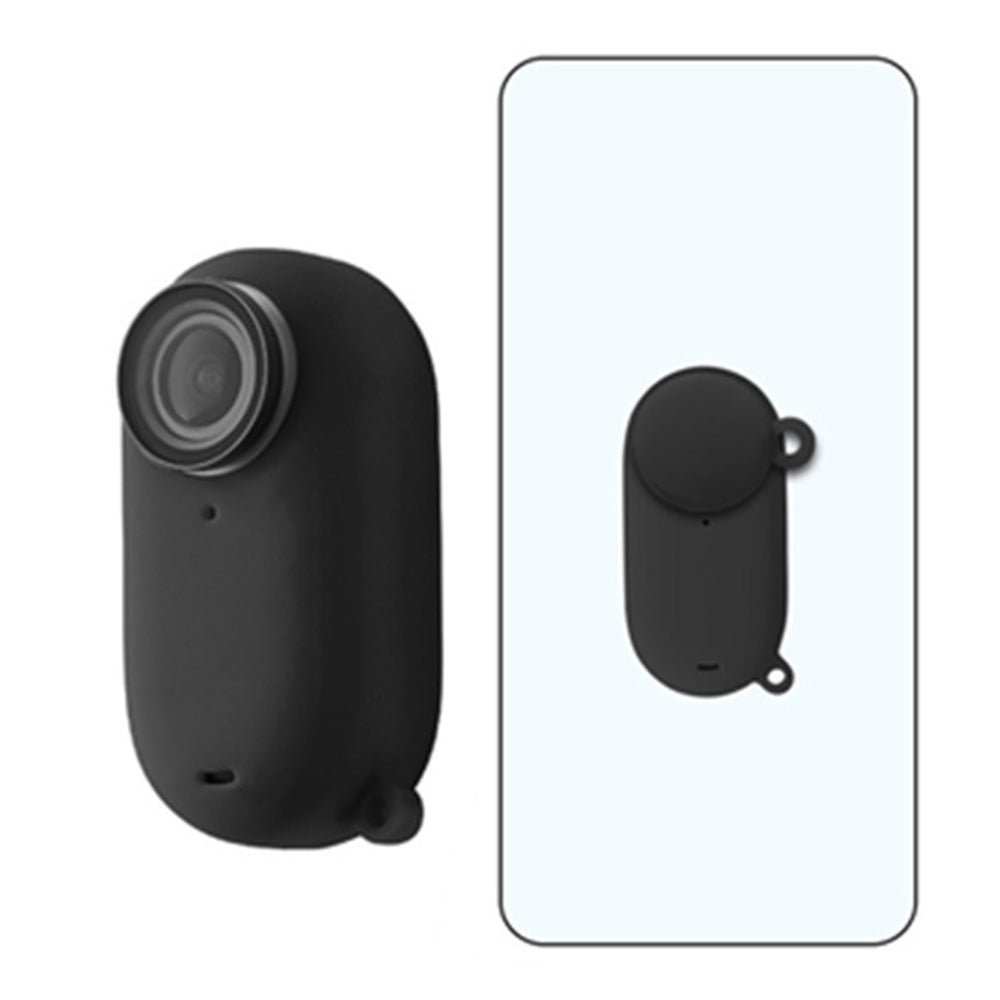 Silicone Case Sleeve for Insta360 Go 3 Thumb Camera Protective Cover with Lens Cap