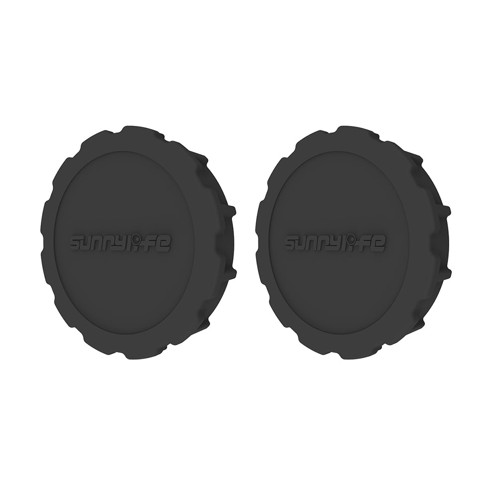 SUNNYLIFE 2Pcs / Set Silicone Lens Cap for DJI Osmo Action 4 / 3 Camera Lens Dust-proof Cover