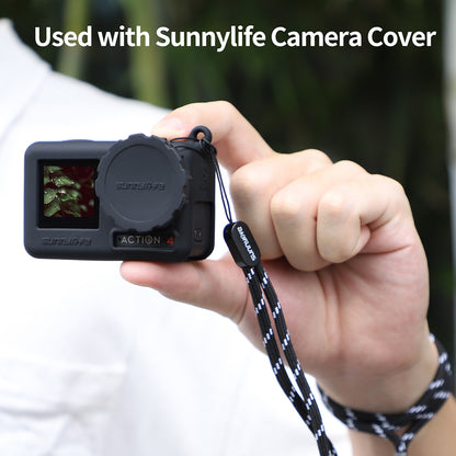 SUNNYLIFE 2Pcs / Set Silicone Lens Cap for DJI Osmo Action 4 / 3 Camera Lens Dust-proof Cover