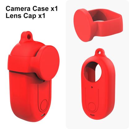 For Insta360 GO 3 Anti-scratch Silicone Cover Camera Body Sleeve Case with Lens Cap