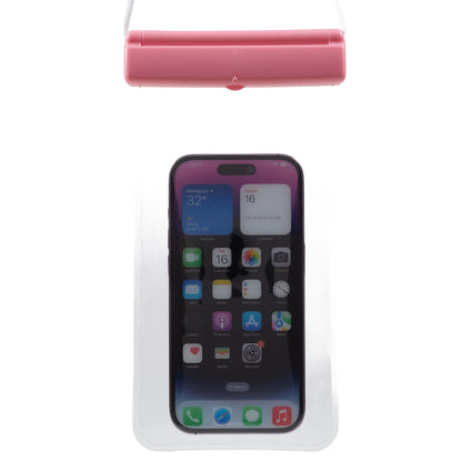 Sliding Closure PVC+ABS Water Resistant Phone Pouch for Under 7.2-inches Mobile Phone Dry Bag with Strap Support Touch Control