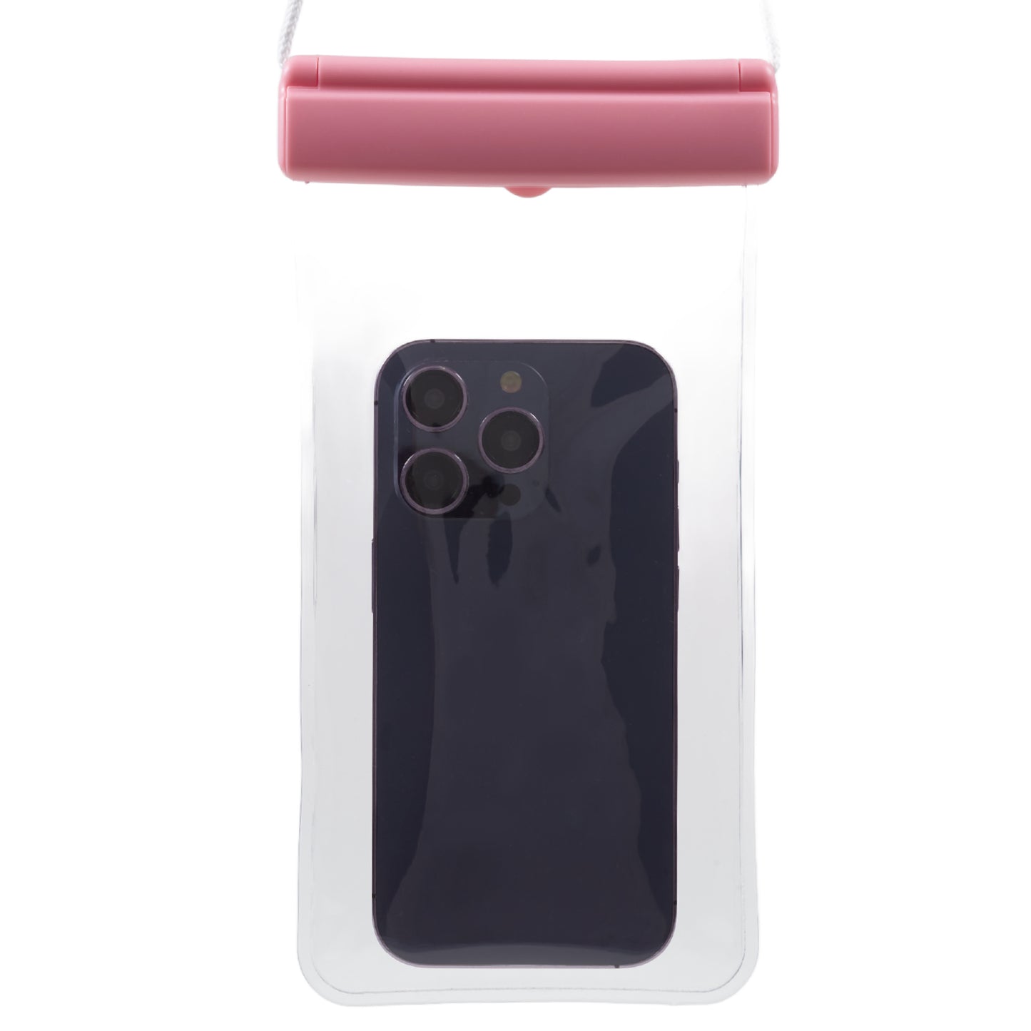 Sliding Closure PVC+ABS Water Resistant Phone Pouch for Under 7.2-inches Mobile Phone Dry Bag with Strap Support Touch Control