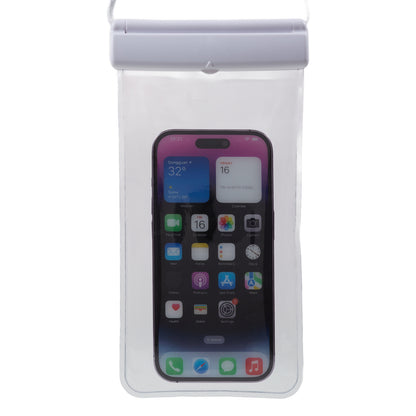 Sliding Closure PVC+ABS Water Resistant Phone Pouch for Under 7.2-inches Mobile Phone Dry Bag with Strap Support Touch Control