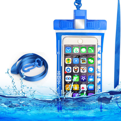 Universal Waterproof Case for Phone Under 6.5'' Whistle Design IPX8 Phone Pouch TPU+ABS Dry Bag