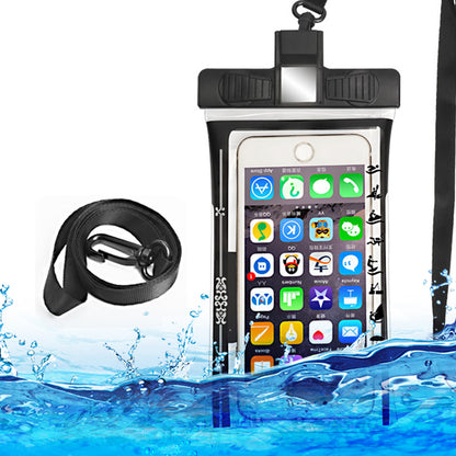 Universal Waterproof Case for Phone Under 6.5'' Whistle Design IPX8 Phone Pouch TPU+ABS Dry Bag