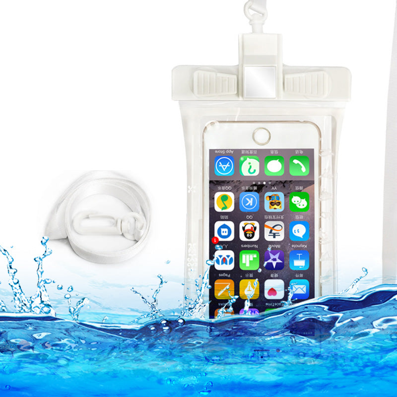 Universal Waterproof Case for Phone Under 6.5'' Whistle Design IPX8 Phone Pouch TPU+ABS Dry Bag