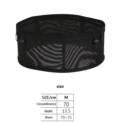 Multifunctional Elastic Sports Waist Bag Large Mesh Cell Phone Running Bag Cycling Climbing Water Bottle Pouch, Size: M