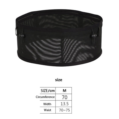 Multifunctional Elastic Sports Waist Bag Large Mesh Cell Phone Running Bag Cycling Climbing Water Bottle Pouch, Size: M