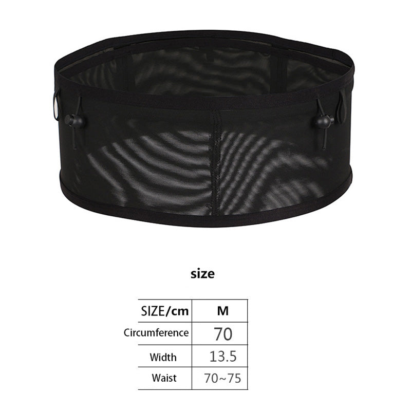 Multifunctional Elastic Sports Waist Bag Large Mesh Cell Phone Running Bag Cycling Climbing Water Bottle Pouch, Size: M