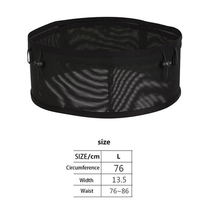 Running Waist Bag Mesh Elastic Large Cell Phone Pouch Cycling Climbing Sports Water Bottle Bag, Size: L