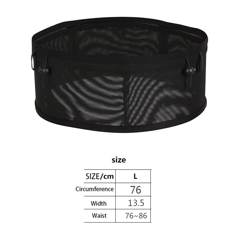 Running Waist Bag Mesh Elastic Large Cell Phone Pouch Cycling Climbing Sports Water Bottle Bag, Size: L