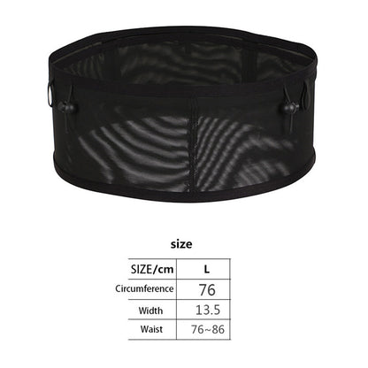 Running Waist Bag Mesh Elastic Large Cell Phone Pouch Cycling Climbing Sports Water Bottle Bag, Size: L