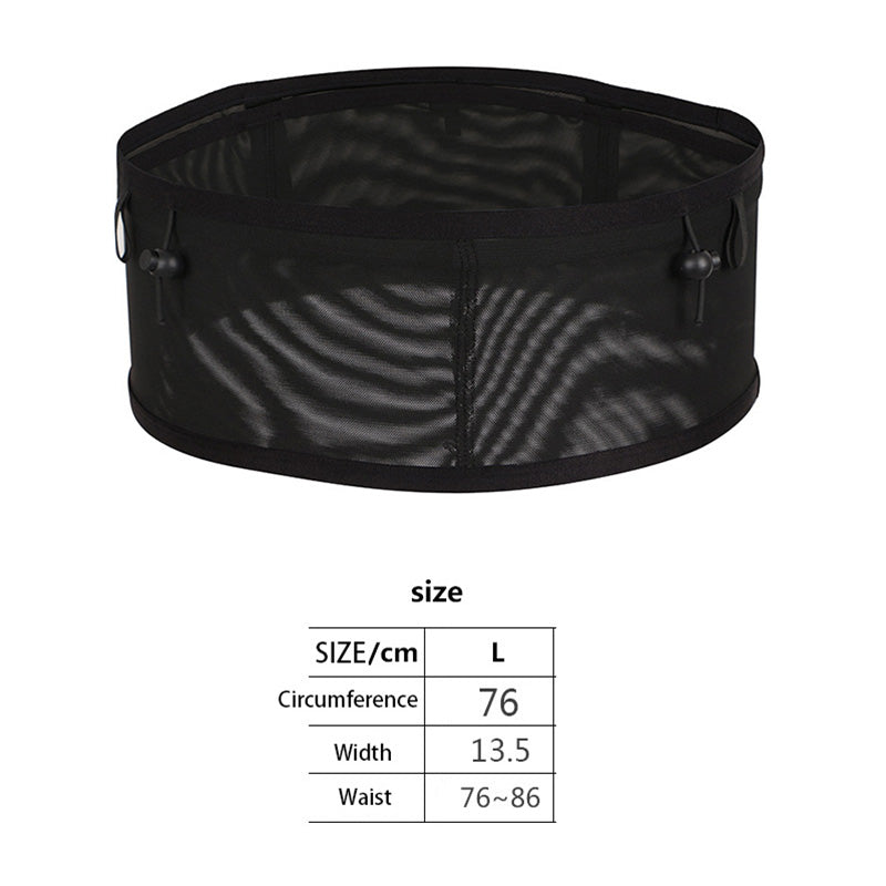 Running Waist Bag Mesh Elastic Large Cell Phone Pouch Cycling Climbing Sports Water Bottle Bag, Size: L