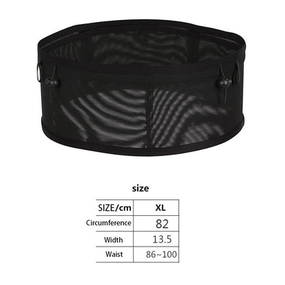 Sports Waist Bag Elastic Large Mesh Cell Phone Water Bottle Pouch for Running Cycling Climbing, Size: XL