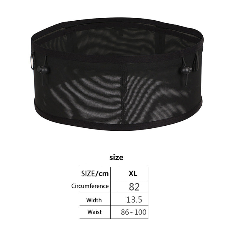 Sports Waist Bag Elastic Large Mesh Cell Phone Water Bottle Pouch for Running Cycling Climbing, Size: XL