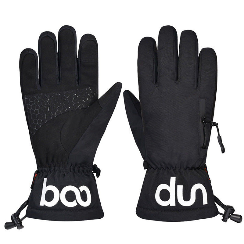 BOODUN 1232 1 Pair Adult Winter Skiing Cycling Full Finger Gloves Touch Screen Warm Anti-skid Gloves