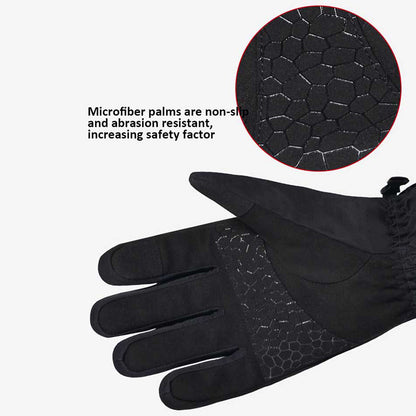 BOODUN 1232 1 Pair Adult Winter Skiing Cycling Full Finger Gloves Touch Screen Warm Anti-skid Gloves