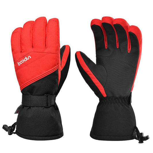 BOODUN 1384 1 Pair Winter Warm Touch Screen Gloves Full Finger Mittens for Skiing Cycling