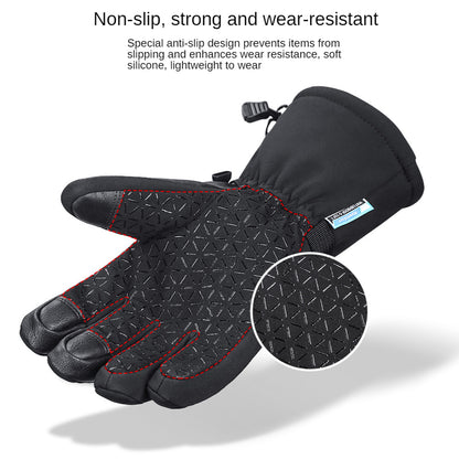 KYNCILOR A0085 1 Pair Ski Gloves 3 Fingers Touch Screen Snowboard Thermal Gloves Warm for Men Women