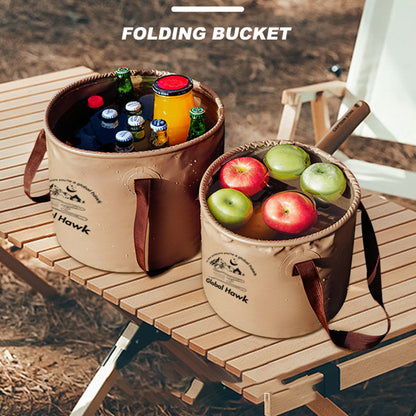 HALIN AT6658-1 20L Collapsible Bucket Portable Water Storage Container Folding Water Bucket for Camping Hiking