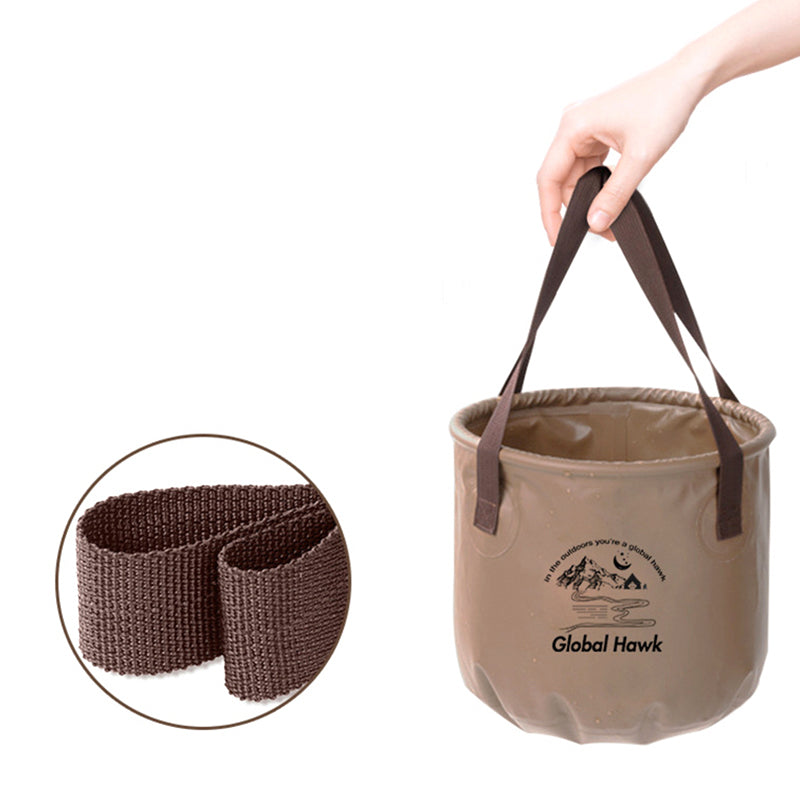 HALIN AT6658-1 20L Collapsible Bucket Portable Water Storage Container Folding Water Bucket for Camping Hiking