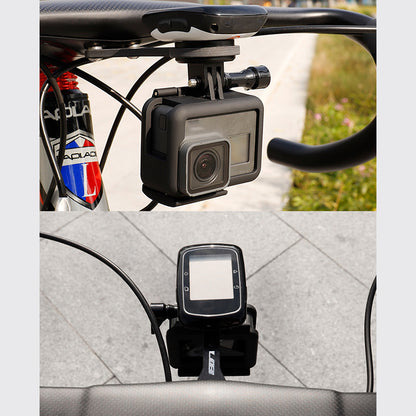 GUB 698 Carbon Fiber + PC Bike Computer Mount for Garmin / CATEYE / XOSS / iGPS / Bryton / Wahoo Integrated Bike Handlebar Computer Holder