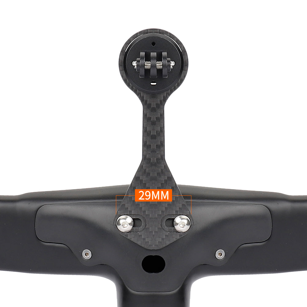 GUB 698 Carbon Fiber + PC Bike Computer Mount for Garmin / CATEYE / XOSS / iGPS / Bryton / Wahoo Integrated Bike Handlebar Computer Holder