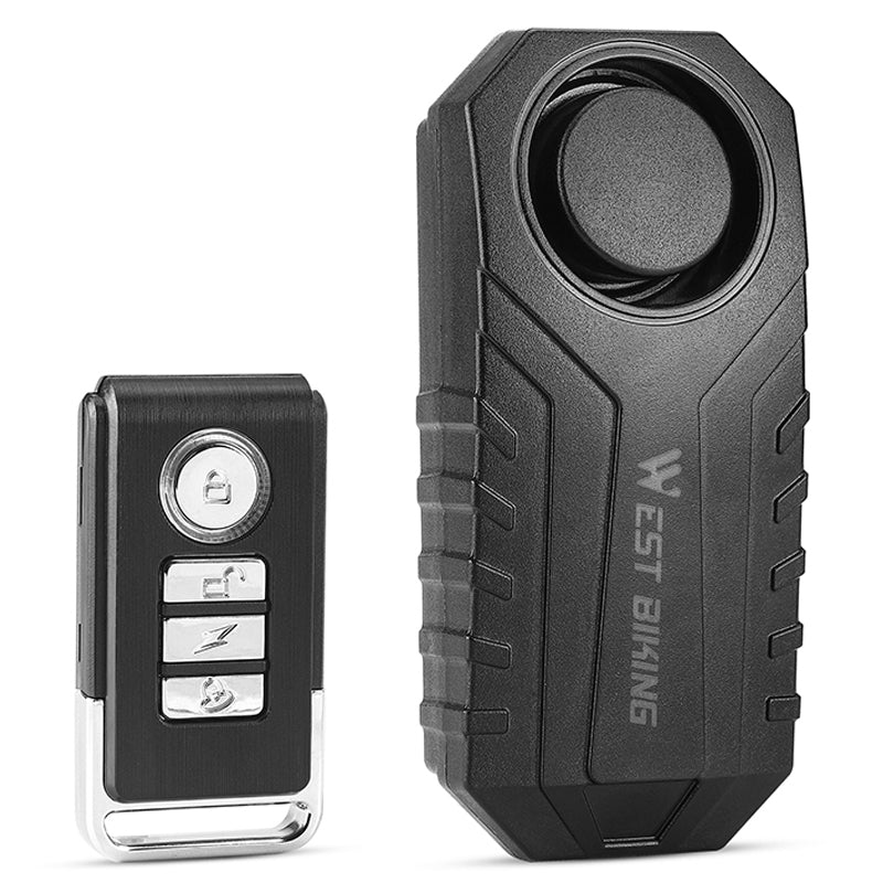 WEST BIKING YP0706052 Wireless Bicycle Alarm Bike Scooter Remote Control Anti-theft Loud Sound Alarm