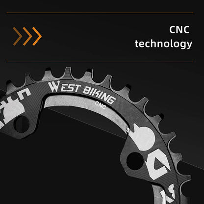 WEST BIKING 104BCD 32T Positive and Negative Single Chainring Aluminum Alloy CNC MTB Toothed Discs for Bikes