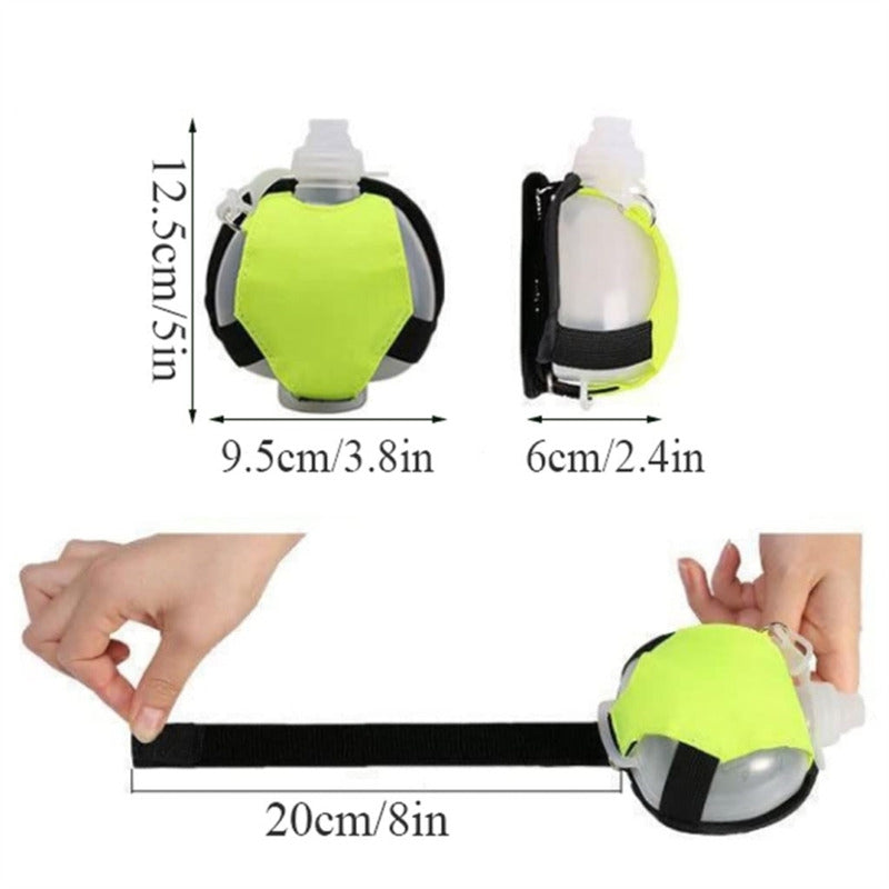 Wrist Kettle Hands-Free Mini Sports Water Bottle for Running Gym (BPA Free, No FDA Certificate)