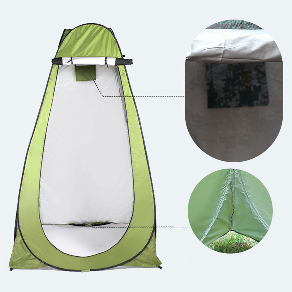 Portable Outdoor Tent Shower Toilet Dressing Room Folding Pop-Up Camping Tent for One Person, 120*120*190CM