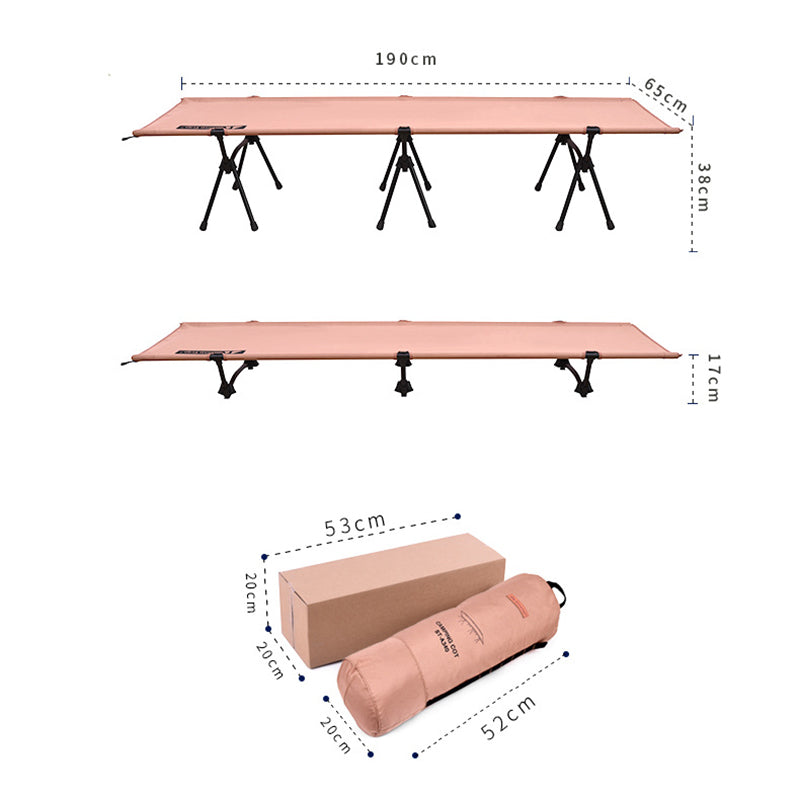 SHINETRIP A357 Single Camping Cot Aluminum Alloy Foldable Tent Bed for Hiking Fishing Hunting Car Travel