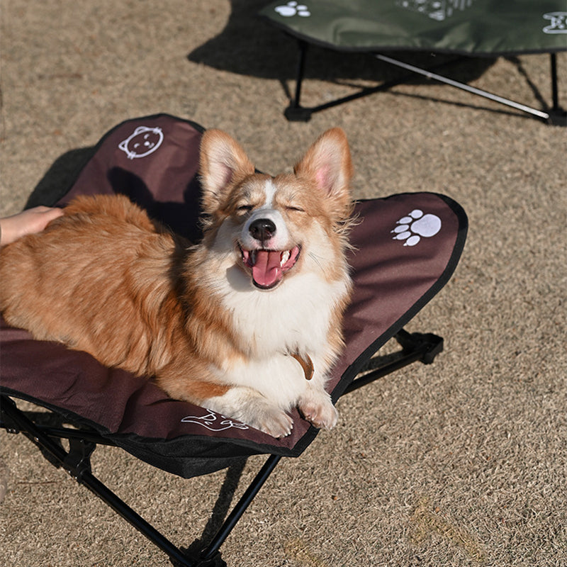 SHINETRIP A404 Elevated Raised Dog Cat Bed Aluminum Alloy Folding Pet Cot Soft Cushion Pet Hammock Bed