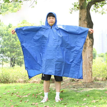 AOTU 3 In 1 Raincoat Backpack Rain Cover Cycling Rain Poncho Waterproof Outdoor Camping Tent Mat