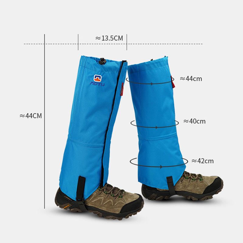 AOTU 1Pair Outdoor Oxford Cloth Waterproof Gaiters Leg Cover Boots Shoe Covers for Hiking Camping Climbing Skiing