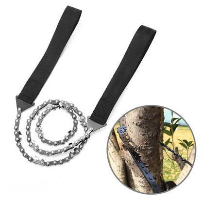 AOTU Portable Outdoor Manganese Steel Chain Saw Camping Hiking 11-Teeth Wire Saw Survival Tool