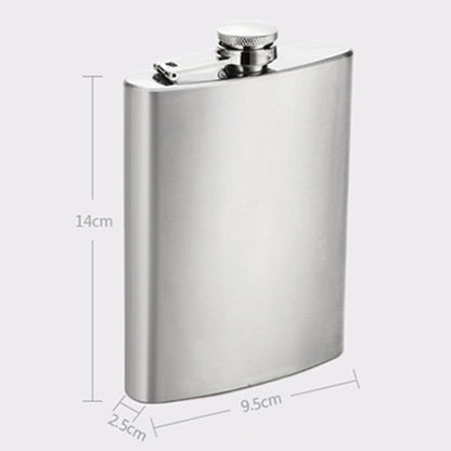 AOTU 8oz Portable Stainless Steel Hip Flask Whiskey Wine Pot (BPA Free, No FDA Certificate)