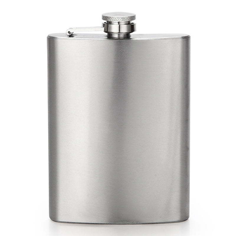 AOTU 8oz Portable Stainless Steel Hip Flask Whiskey Wine Pot (BPA Free, No FDA Certificate)