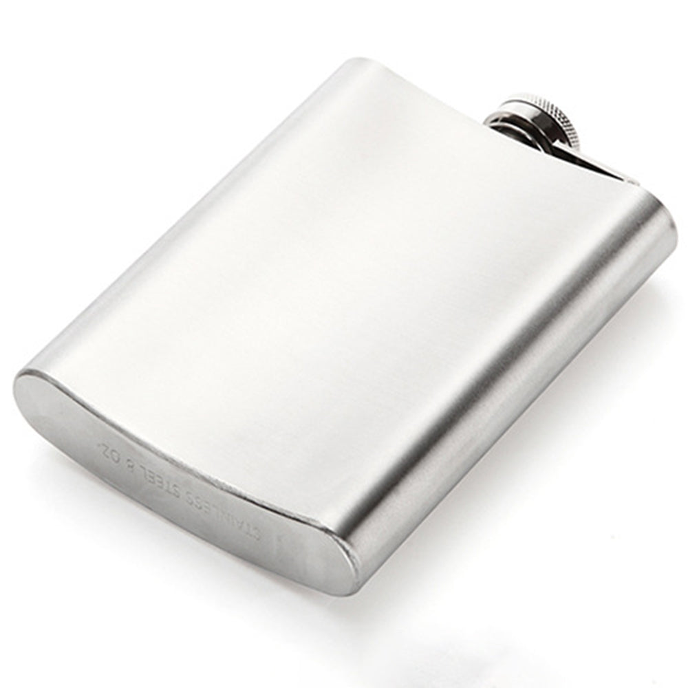 AOTU 8oz Portable Stainless Steel Hip Flask Whiskey Wine Pot (BPA Free, No FDA Certificate)