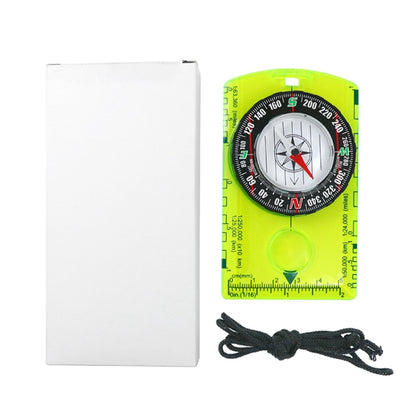 Outdoor Multifunctional Compass Map Scale with Strap for Hiking, Camping, Trekking