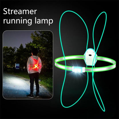 Running Light LED Outdoor USB Rechargeable Working Lamp with RGB Mode Reflective Vest Bicycle Cycling Chest Lamp