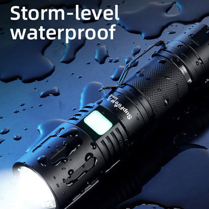 SUPERFIRE X60-T 36W High Brightness Flashlight Zoomable Focus Portable Flashlight with 5200mAh Battery