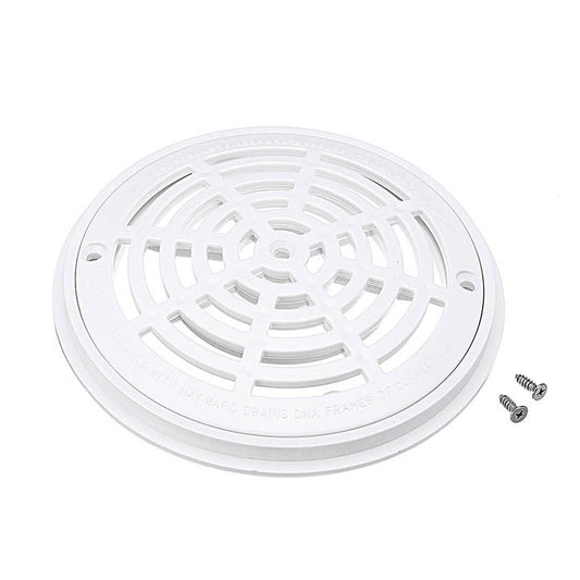 SP-1030 8-Inch Diameter Main Drain Cover ABS Plastic Swimming Pool Replacement Drain Lid with Screws