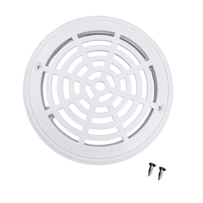 SP-1030 8-Inch Diameter Main Drain Cover ABS Plastic Swimming Pool Replacement Drain Lid with Screws