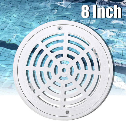 SP-1030 8-Inch Diameter Main Drain Cover ABS Plastic Swimming Pool Replacement Drain Lid with Screws