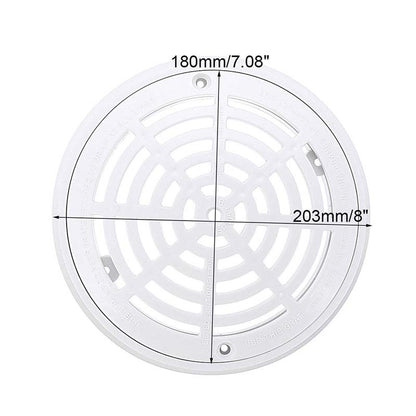 SP-1030 8-Inch Diameter Main Drain Cover ABS Plastic Swimming Pool Replacement Drain Lid with Screws