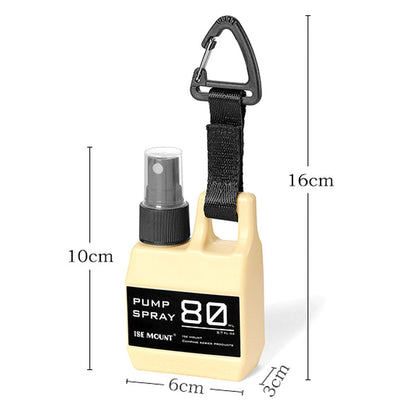 ISE MOUNT 80ml Outdoor Camping Tactical Spray Bottle Portable Travel Bottle with Hook