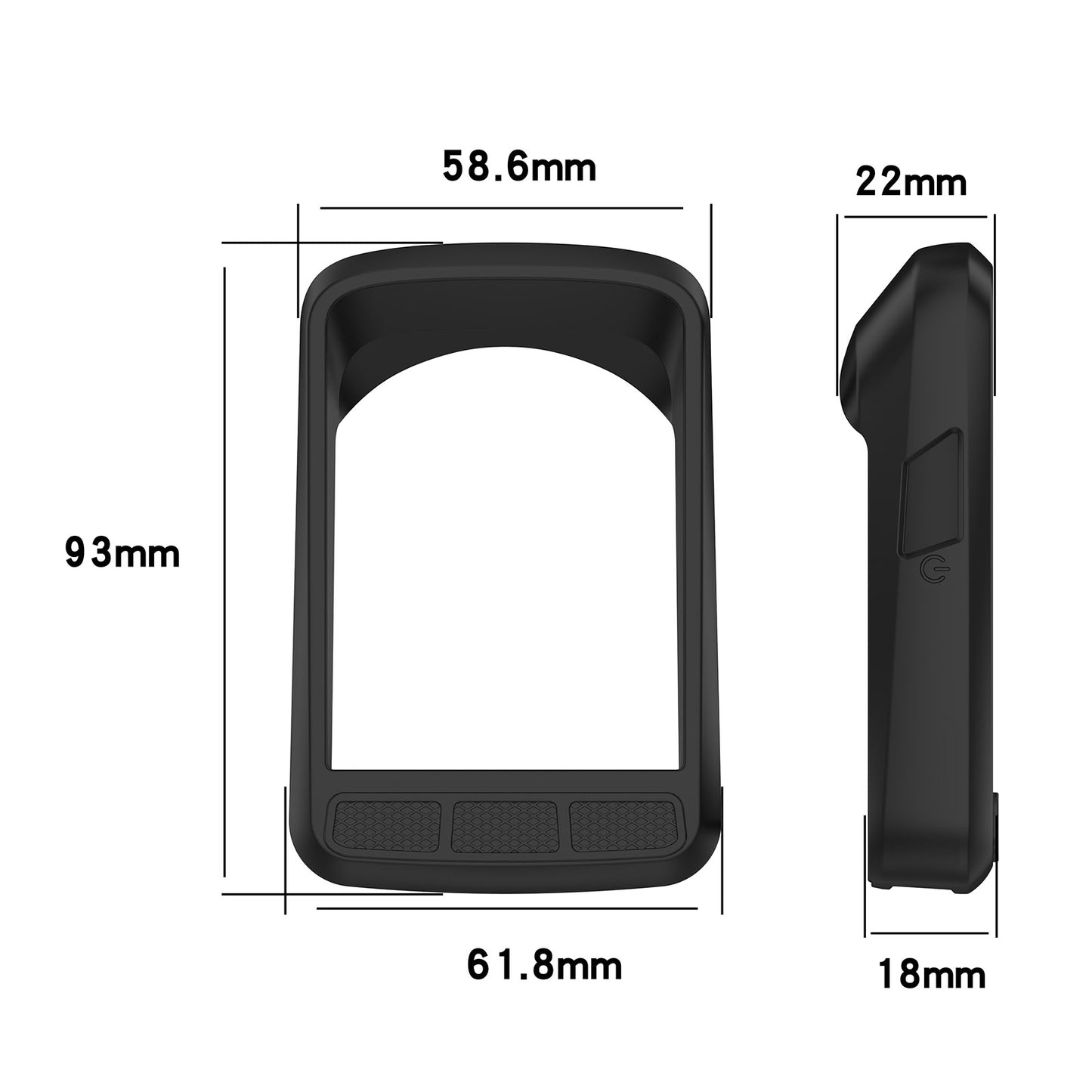 For Wahoo Elemnt Roam2 (WFCC6) Bike Computer Protective Cover Silicone Anti-drop Case