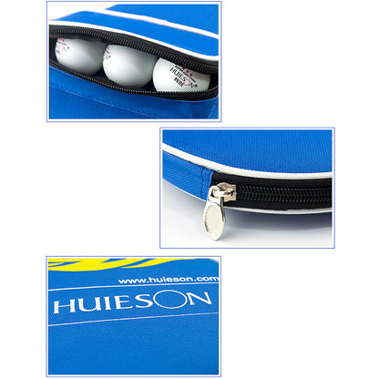 HUIESON HS-PT-H02 Gourd Shape Oxford Cloth+Sponge Cover Ping Pong Paddle Case for 1 Table Tennis Bat Racket